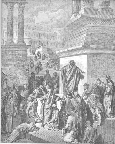 Jonah Preaches to the Ninevites by Gustave Dore